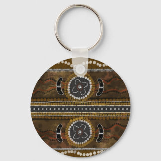 Llavero Arte aborigen australiano - Reunión de comida