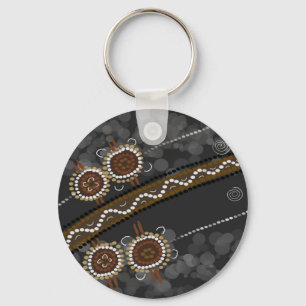 Llavero Arte aborigen australiano - Tribus perdidas