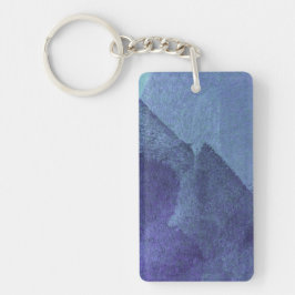 Llavero Arte abstracto de la naturaleza del océano marino