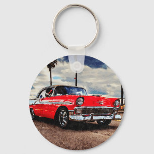 Llavero Arte acuático de Chevrolet Bel Air de 1956