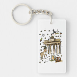 Llavero Arte adorable de la puerta de Brandeburgo Berlín