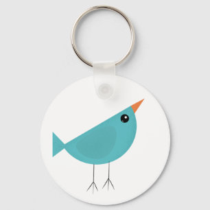 Llavero Arte adorable y caprichoso de aves y naturaleza