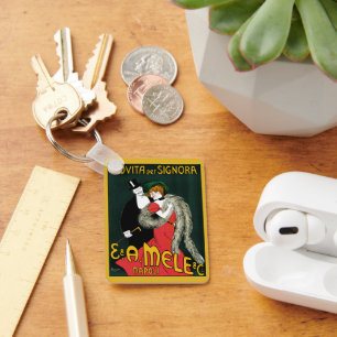 Llavero Arte Antiguo Modernista, Moda Italiana Amor Romanc