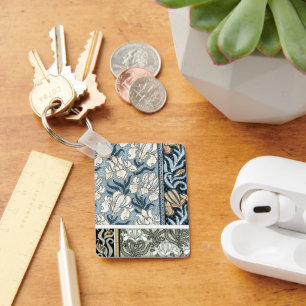 Llavero Arte Antiguo Moderno Vintage, Flores de Iris de Ja