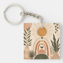 Arte botánico y sol boho