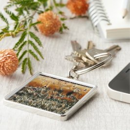 Llavero Arte callejero de ganso y pato