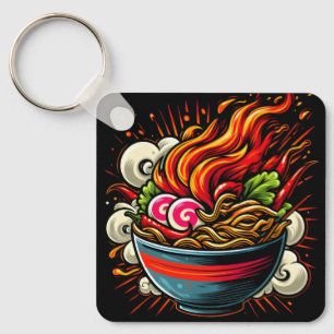 Llavero Arte callejero de Ramen japonés picante