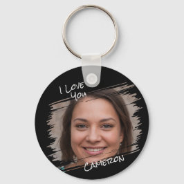 Llavero Arte callejero moderno Añadir foto te quiero novio