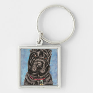 Llavero Arte chino de perro Shar-Pei - Tia