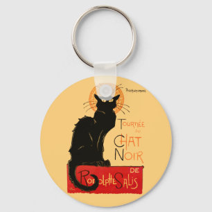 Llavero Arte clásico Steinlen Black Cat