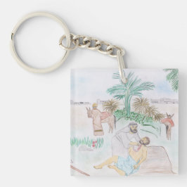 Llavero Arte cristiano El buen samaritano