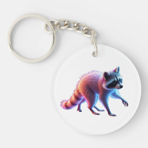 Llavero Arte Cute Raccoon