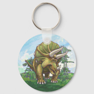 Llavero Arte Cute Triceratops
