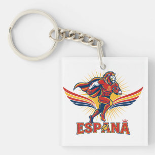 Llavero Arte de Acción Orgullo Nacional León Fútbol España