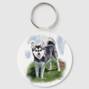 Llavero Arte de Alaska de Klee Kai