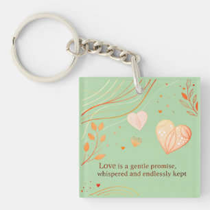 Llavero Arte de Amor Corazón de Oro Elegante