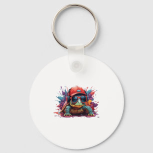 Llavero arte de animal tortuga soy genial linda tortuga