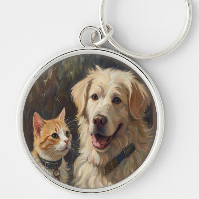 Llavero Arte de animales (Frente)