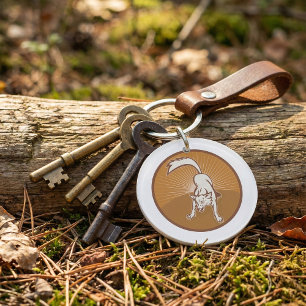 Llavero Arte de animales de la época de la cosecha del sol