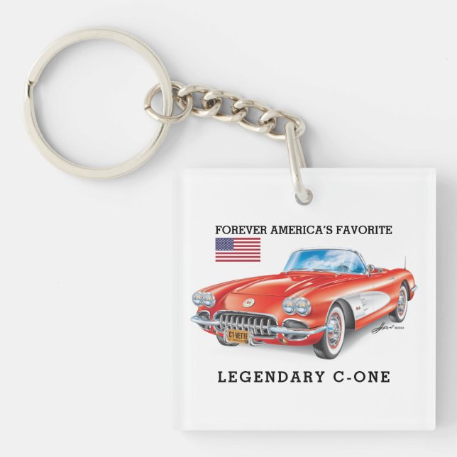 LLAVERO  ARTE DE AUTOMÓVIL C-UNO (Frente)