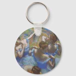 Llavero Arte de baile de bailarinas azules vintage de Edga