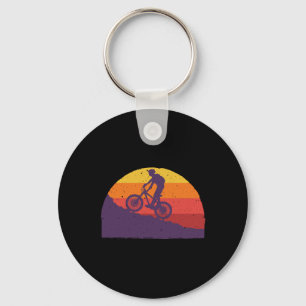 Llavero Arte de ciclismo de montaña para hombres y mujeres