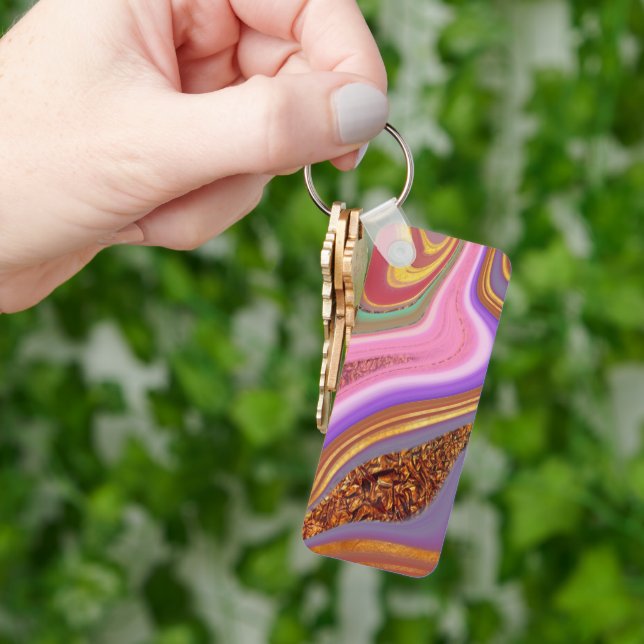 Llavero arte de color vibratorio (Mano)