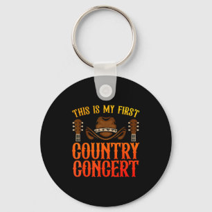 Llavero Arte de concierto de country para hombres mujeres