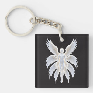 Llavero Arte de fantasía del ángel guardián celestial