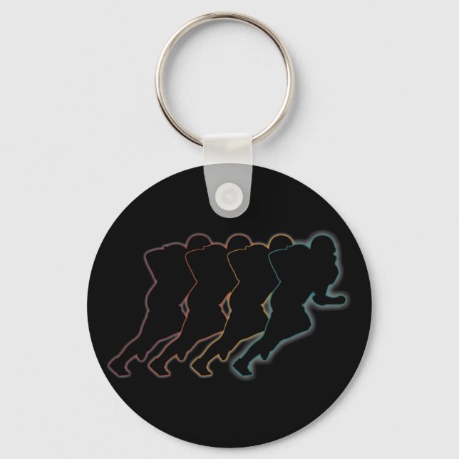 Llavero Arte de fútbol americano retro (Anverso)