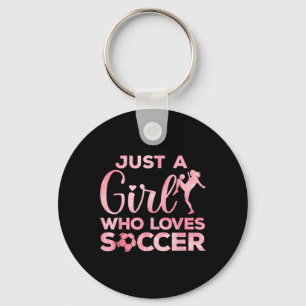 Llavero Arte de fútbol genial para mujeres adolescentes po
