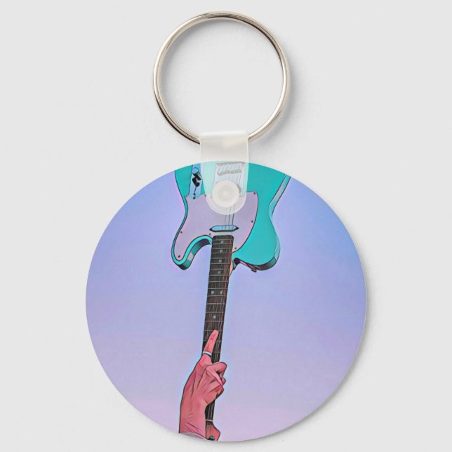 Llavero Arte de guitarra clásico (Anverso)