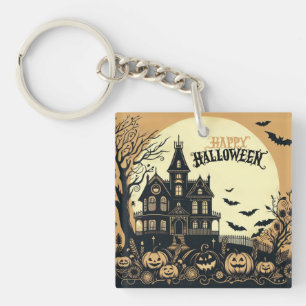 Llavero Arte de Halloween feliz