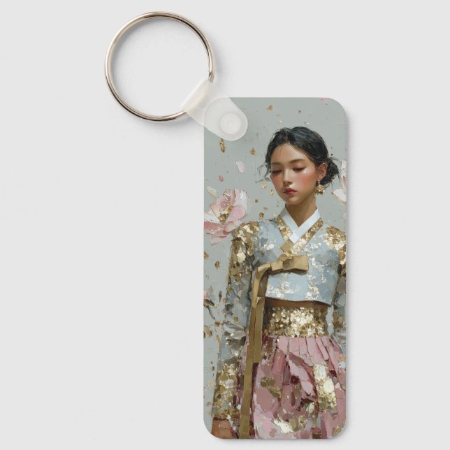 Llavero Arte de Hanbok Moderno Impreso (Anverso)