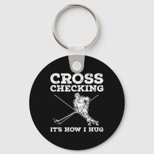 Llavero Arte De Hockey Sobre Hielo Divertido Para Hombres 