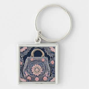 Llavero Arte de IA de My Blue Purse