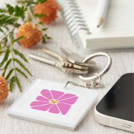 Llavero Arte de ilustración floral