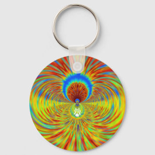 Llavero Arte de Impresión Colorido Caleidoscopio