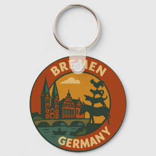 Llavero Arte de la ciudad de Bremen Alemania