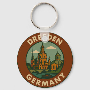 Llavero Arte de la ciudad de Dresde Alemania