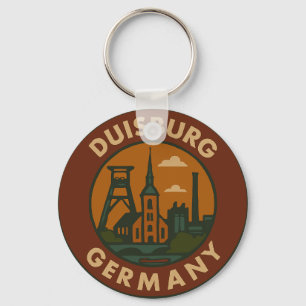 Llavero Arte de la ciudad de Duisburgo Alemania