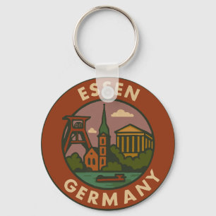Llavero Arte de la ciudad de Essen Alemania