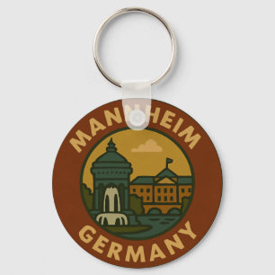 Llavero Arte de la ciudad de Mannheim Alemania