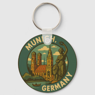 Llavero Arte de la ciudad de Múnich Alemania