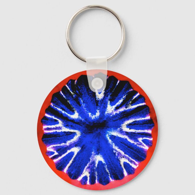 Llavero Arte de la flor del aster (Anverso)