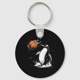 Llavero Arte de la naturaleza de pingüino Sketll Salpicadu