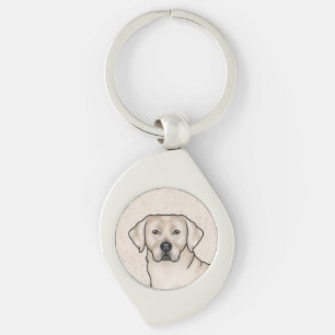 Llavero Arte de Labrador Retriever crema Cabeza de perro l