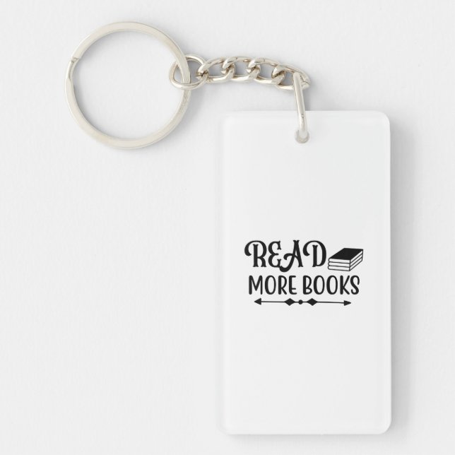 Llavero Arte de leer Leer más libros (Frente)