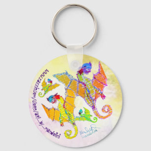 Llavero Arte de Micheal Raglan Dragon Keychain