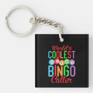 Llavero Arte de palabras de llamador de Bingo más genial d